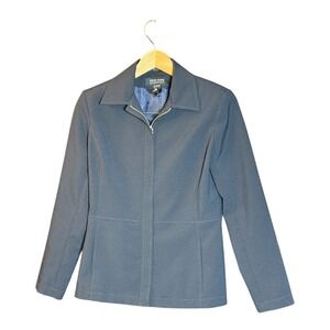 NEW YORK & COMPANY Womens Black‎ Zipper Front Blazer Jacket Size 2